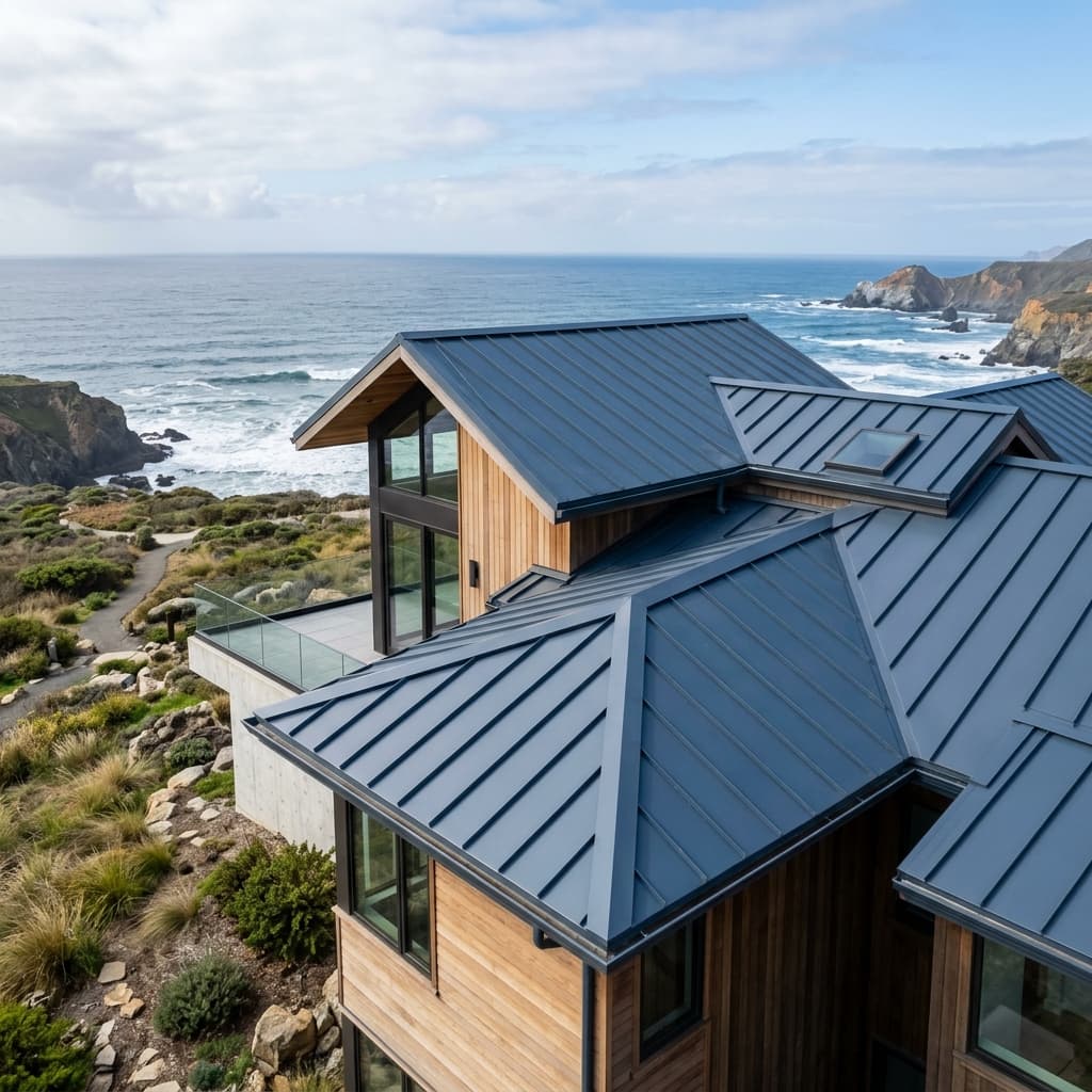 Standing seam metal roof material